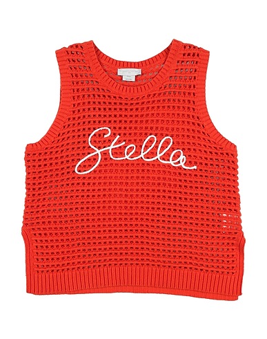 STELLA McCARTNEY KIDS Sleeveless sweater Rust 100% Cotton