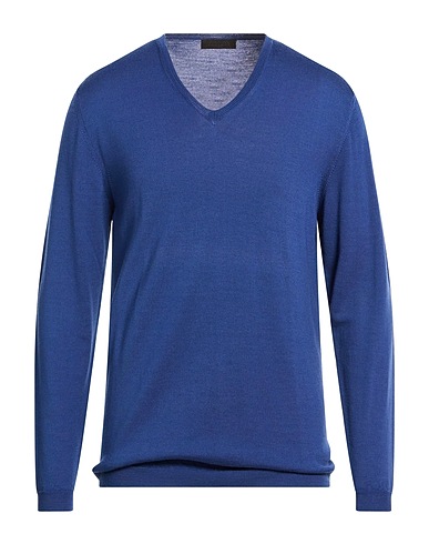 LUCQUES Jumper Navy blue 100% Merino Wool