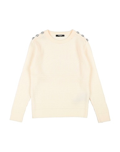 BALMAIN Jumper Ivory 100% Virgin Wool