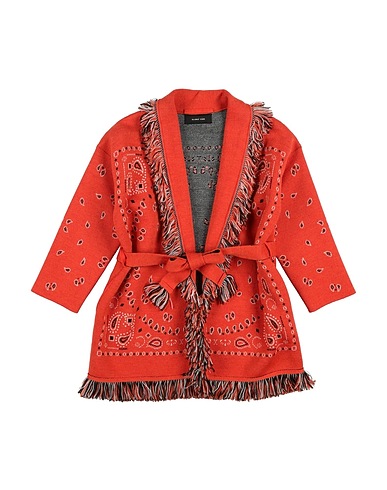 ALANUI Cardigan KIDS Orange 100% Virgin Wool