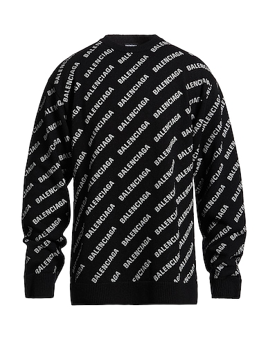 BALENCIAGA Cashmere jumper WARDROBE UNIFIT Black 97% Cashmere, 3% Wool, Polyamide, Elastane