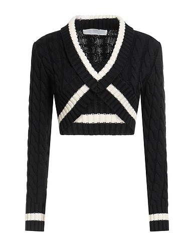 DION LEE Jumper Black 73% Cotton, 27% Nylon