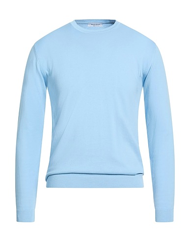 WOOL & CO Jumper Sky blue 100% Cotton