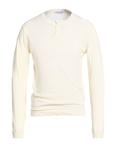 WOOL & CO Jumper Ivory 75% Linen, 25% Cotton
