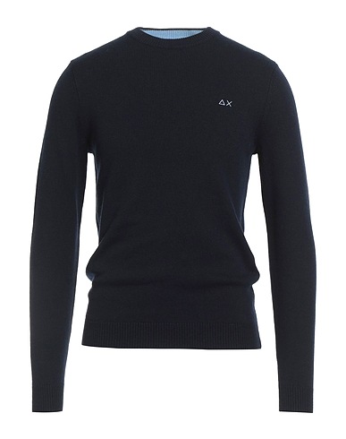 SUN 68 Jumper Midnight blue 50% Merino Wool, 35% Viscose, 10% Polyamide, 5% Cashmere