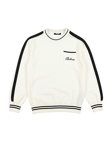 BALMAIN Sweater Off white 100% Virgin Wool, Viscose