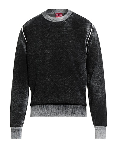 DIESEL Πουλόβερ Μαύρο 100% Βαμβάκι