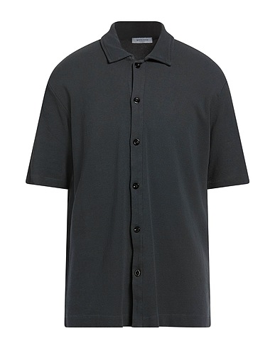 WOOL & CO Einfarbiges Hemd 100% Baumwolle