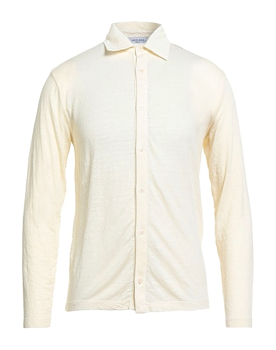 WOOL & CO Camicia in lino Avorio 92% Lino, 8% Elastan