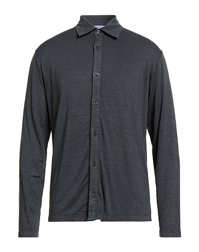 WOOL & CO Linen shirt Charcoal 92% Linen, 8% Elastane
