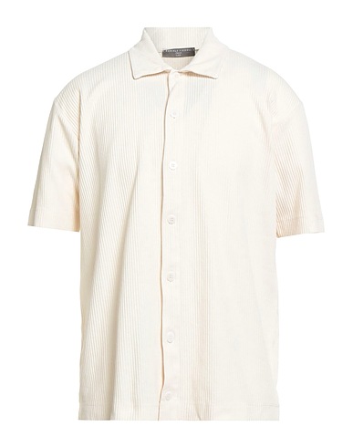 DANIELE FIESOLI Solid colour shirt LAB Off white 100% Cotton