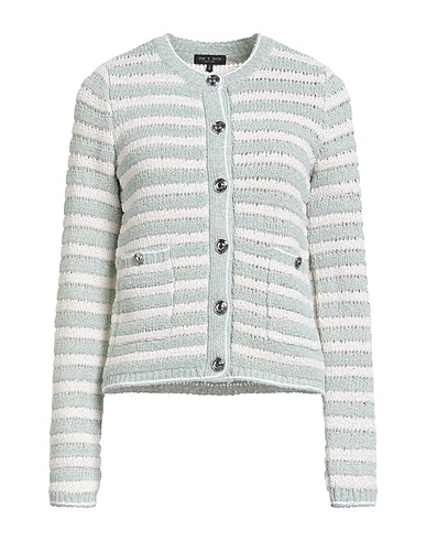 RAG & BONE Cardigan Light green 80% Cotton, 19% Nylon, 1% Elastane