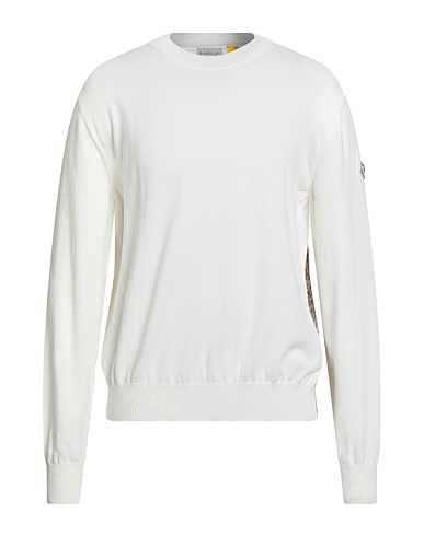 3 MONCLER x MERCEDES BENZ Jumper White 100% Cotton