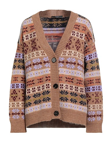 WEEKEND MAX MARA Cardigan Light brown 45% Acrylic, 40% Alpaca wool, 15% Wool