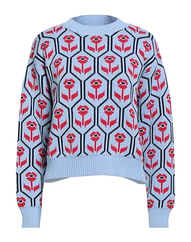 WEEKEND MAX MARA Sweater Light blue 92% Cotton, 8% Polyester