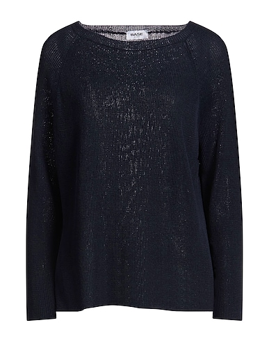 BASE MILANO Jumper Midnight blue 65% Linen, 35% Cotton
