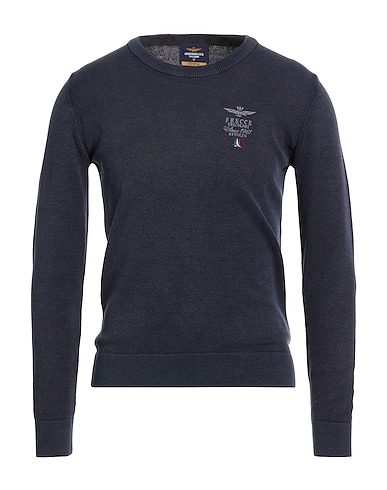AERONAUTICA MILITARE Sweater BLU NOTTE 75% Cotton, 25% Lyocell