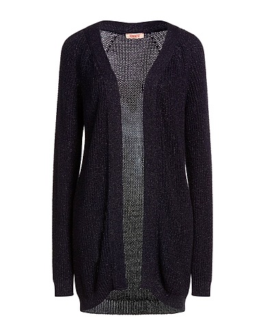 KONTATTO Cardigan BLU NOTTE 80% Viscose, 20% Metallic Polyester