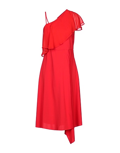 JUCCA Vestito midi Rosso 95% Viscosa, 5% Elastan