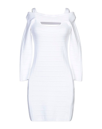 JOHN RICHMOND Vestito corto Bianco 70% Viscosa, 30% PBT - Polibutilentereftalato