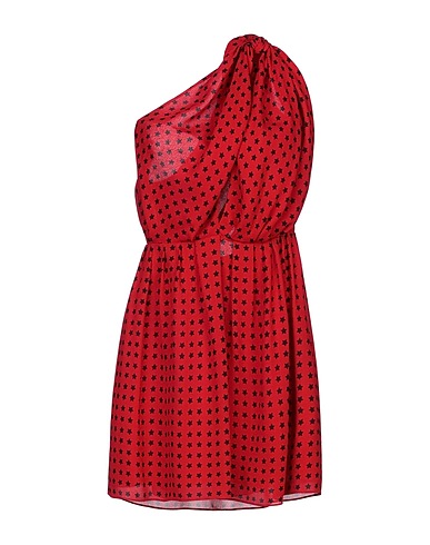 SAINT LAURENT Short dress Red 100% Viscose