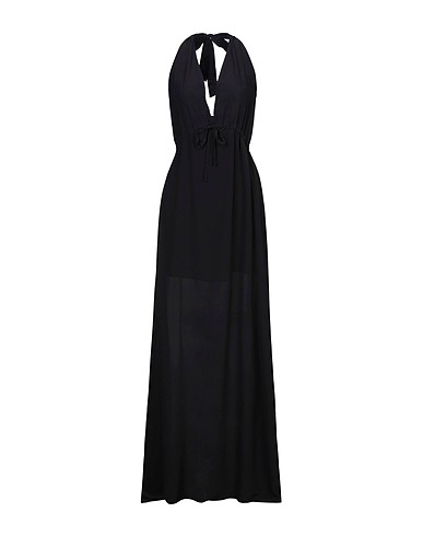 SEMICOUTURE Long dress Black 100% Silk