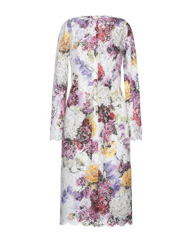 Dolce & Gabbana Lace Midi Dress In White