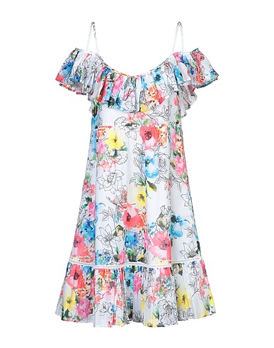 MY TWIN TWINSET Vestito midi Bianco 100% Cotone