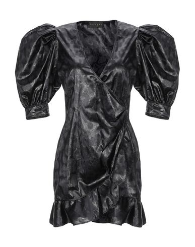 Shop Dundas Woman Mini Dress Black Size 10 Silk, Polyamide