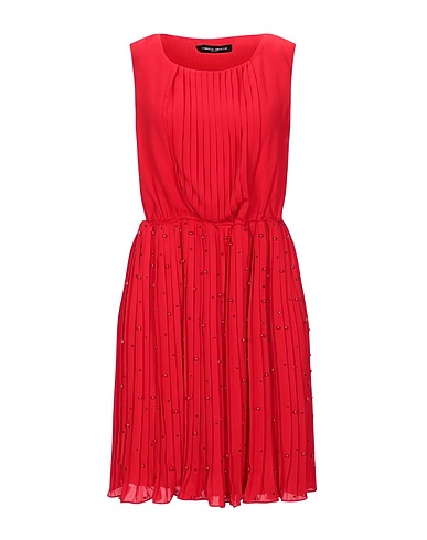 FRANKIE MORELLO Pleated dress Red 100% Polyester