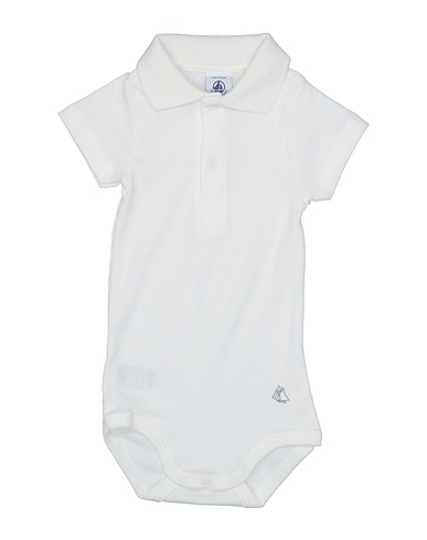 PETIT BATEAU Strampelanzug Weiß 100% Baumwolle