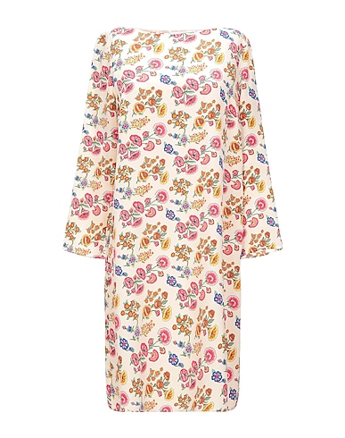 ATTIC AND BARN Mini dresses BEIGE 100% Silk