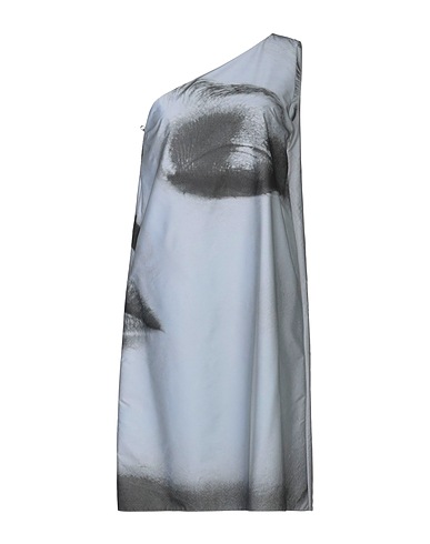 DSQUARED2 One-shoulder dress Grey 100% Polyester, Glass, Polyurethane