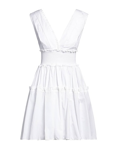 FAUSTO PUGLISI Short dress White 100% Cotton