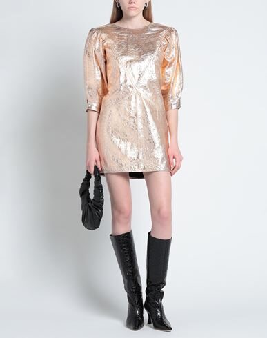 ISABEL MARANT ISABEL MARANT WOMAN MINI DRESS COPPER SIZE 4 LAMBSKIN 15009175QC 5