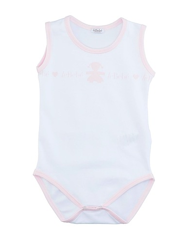 LE BEBÉ Body bébé Blanc 90% Coton, 10% Élasthanne