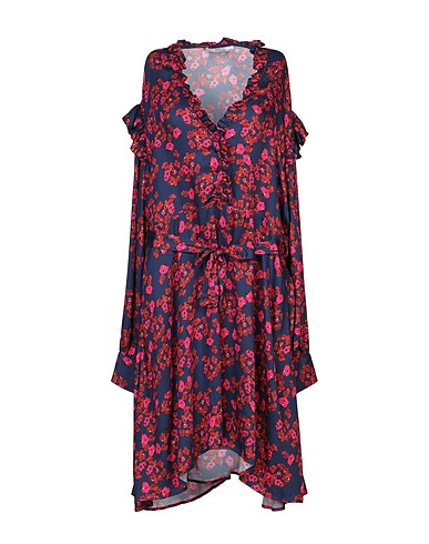 REPLAY Midi dress Midnight blue 100% Viscose