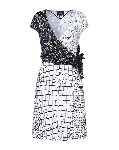 CAVALLI CLASS Short dress White 100% Viscose