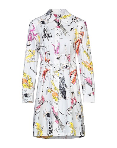 MOSCHINO Shirt dress White 97% Cotton, 3% Other Fibres