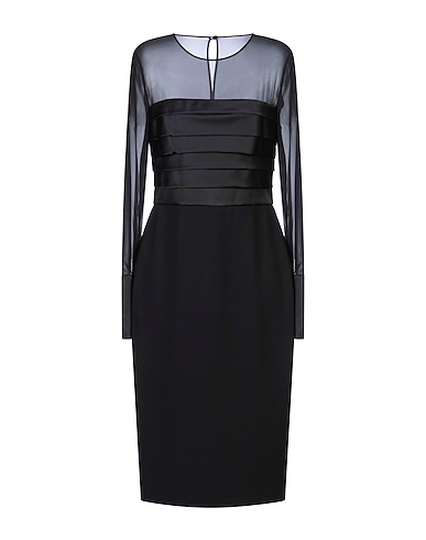MAX MARA Midi dress Black 70% Triacetate, 30% Polyester