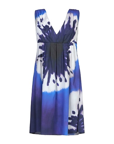 MOSCHINO Short dress Midnight blue 97% Cotton, 3% Other Fibres