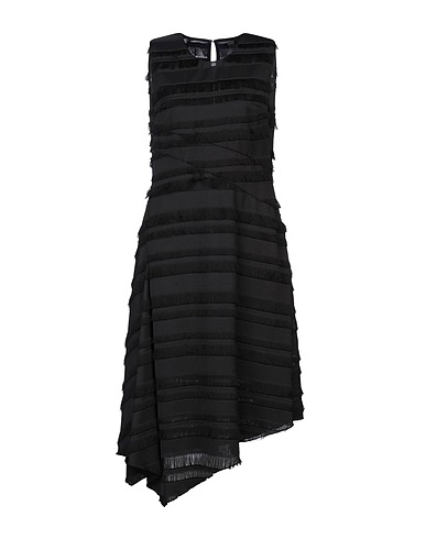 SEVENTY VENEZIA Vestito midi Nero 100% Poliestere