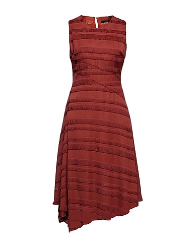 SEVENTY VENEZIA Midi dress Brick 100% Polyester