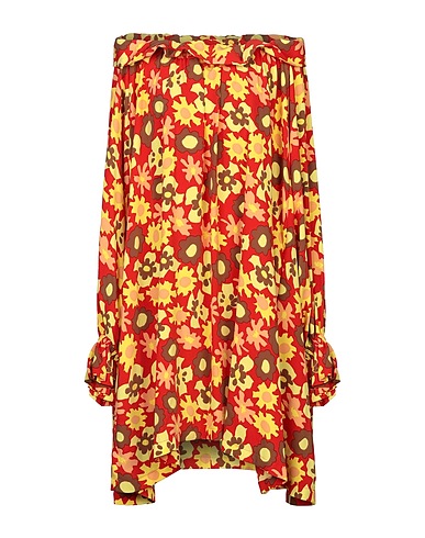 MM6 MAISON MARGIELA Robe mi-longue Jaune 100% Polyester