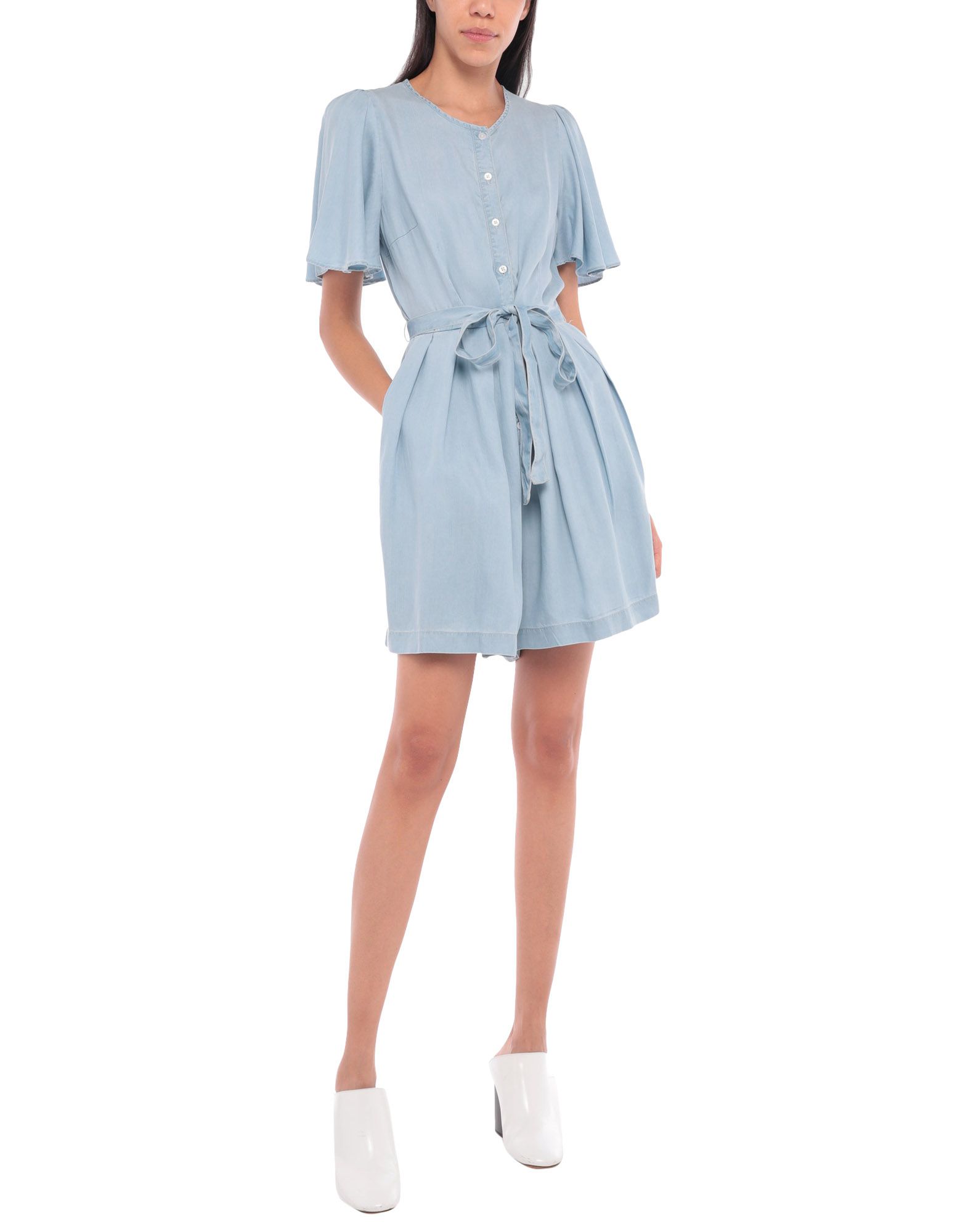 french connection denim jumpsuit