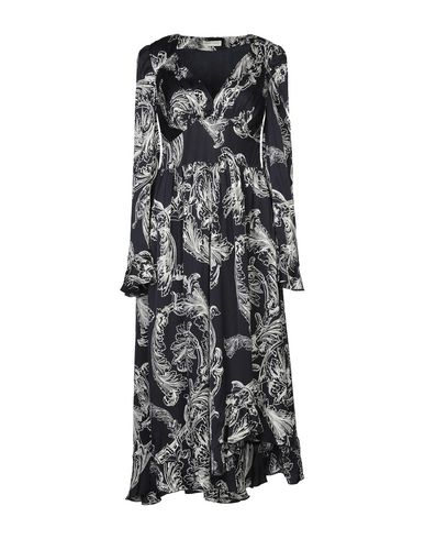 Shop Stine Goya Woman Midi Dress Midnight Blue Size S Viscose In Dark Blue