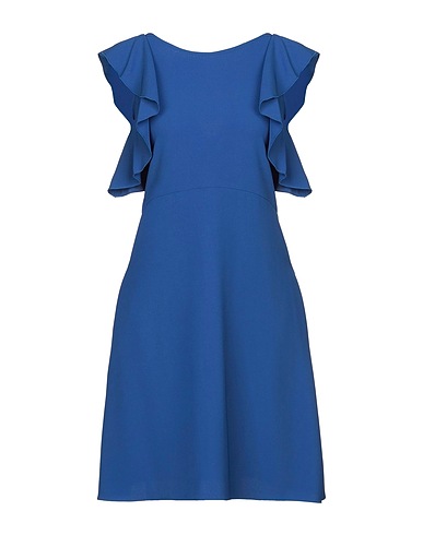 ANTONELLI Short dress Bright blue 94% Polyester, 6% Elastane