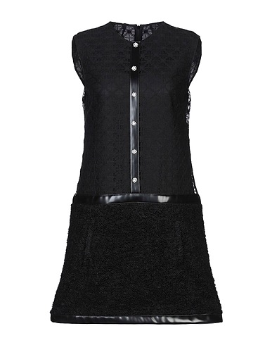 PHILOSOPHY di LORENZO SERAFINI Short dress Black 57% Mohair wool, 35% Virgin Wool, 8% Polyamide, Cotton, Synthetic fibers