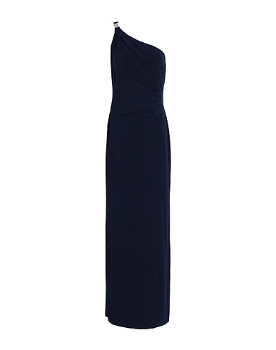 LAUREN RALPH LAUREN Long dress Midnight blue 95% Polyester, 5% Elastane