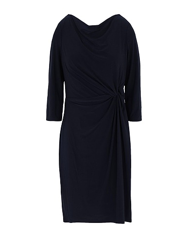 LAUREN RALPH LAUREN Vestito corto Blu notte 95% Poliestere, 5% Elastan